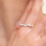 GEODA rózsakvarc gyűrű