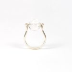 GEODA csiszolt hegyikristály gyűrű sterling ezüstből