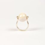 GEODA fehér porcelán gyűrű