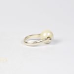 GEODA fehér porcelán gyűrű