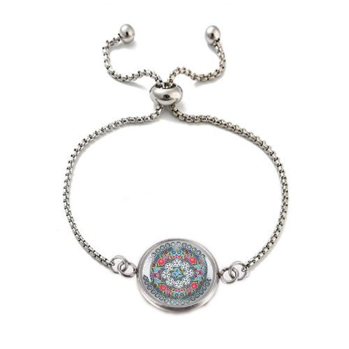 Kalocsai mandala népművészeti karkötő