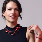 BALL majolika gyöngy fülbevaló