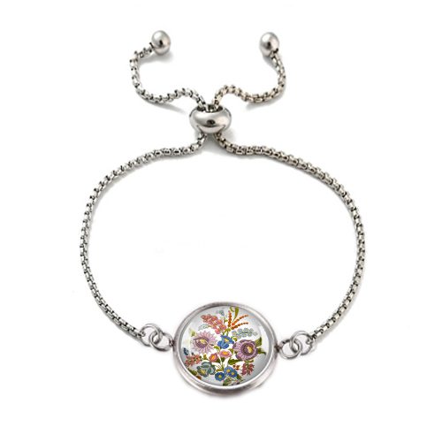 Pasztell kalocsai népművészeti karkötő