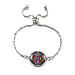 Fekete kalocsai népművészeti karkötő