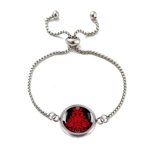 Fekete szűr népművészeti karkötő