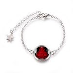 Fekete szűr népművészeti karkötő