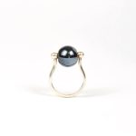 GEODA fekete porcelán gyűrű